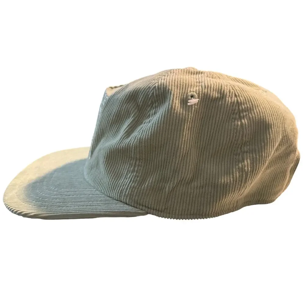 American Eagle Sage Green Corduroy Dad Hat, Radiate Kindness, Embroidered, NWOT